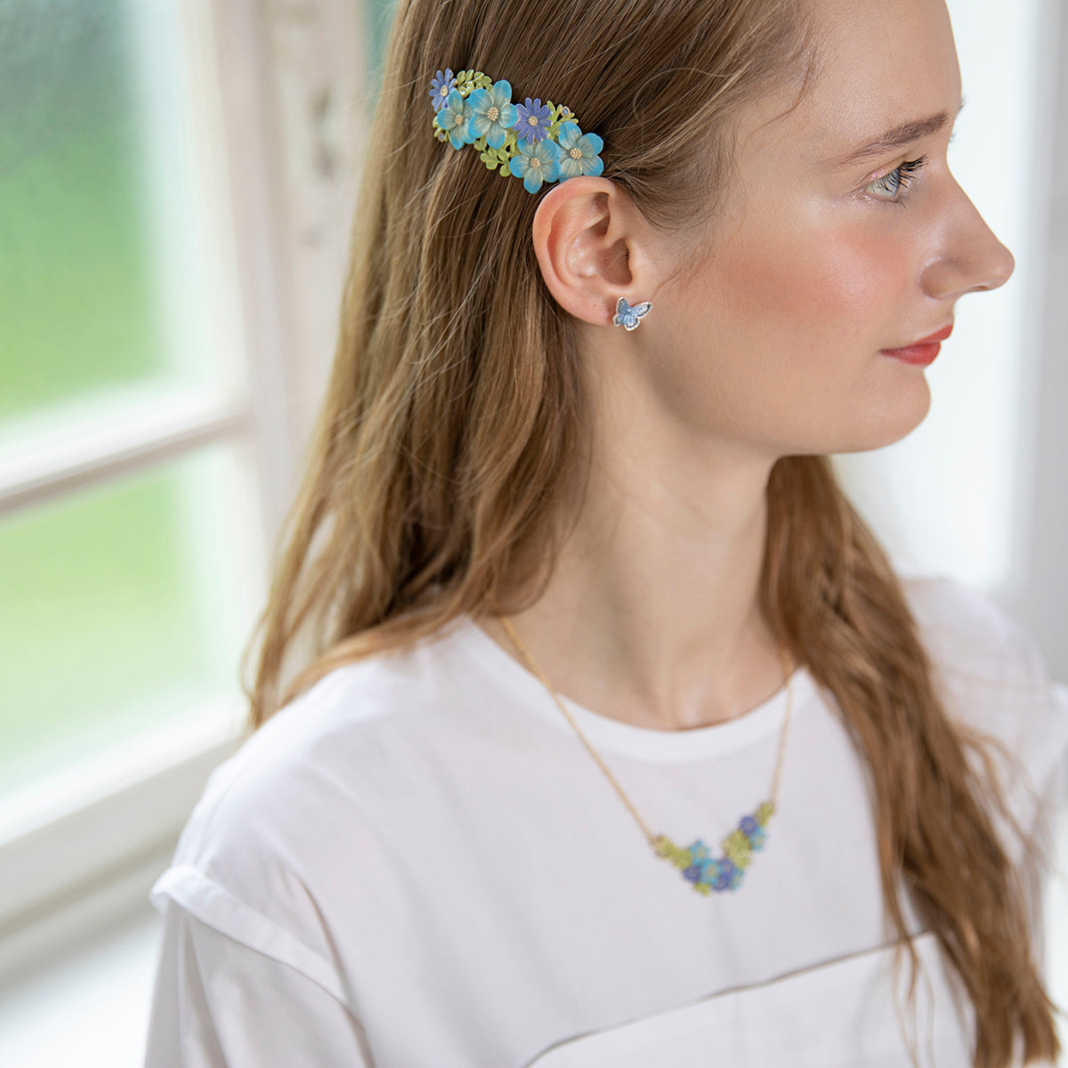 【Palnart Poc】バレッタ「デルフィニウム / Delphinium」