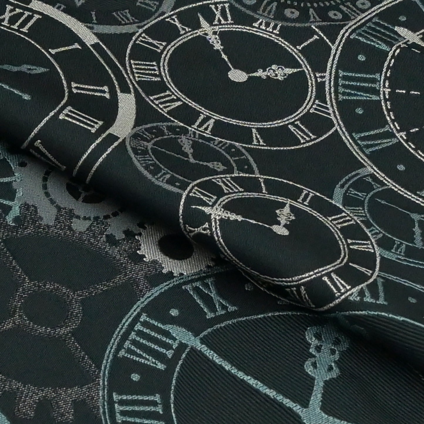 お仕立て上がり八寸なごや帯 時計-グリーン #名古屋帯 #カジュアル