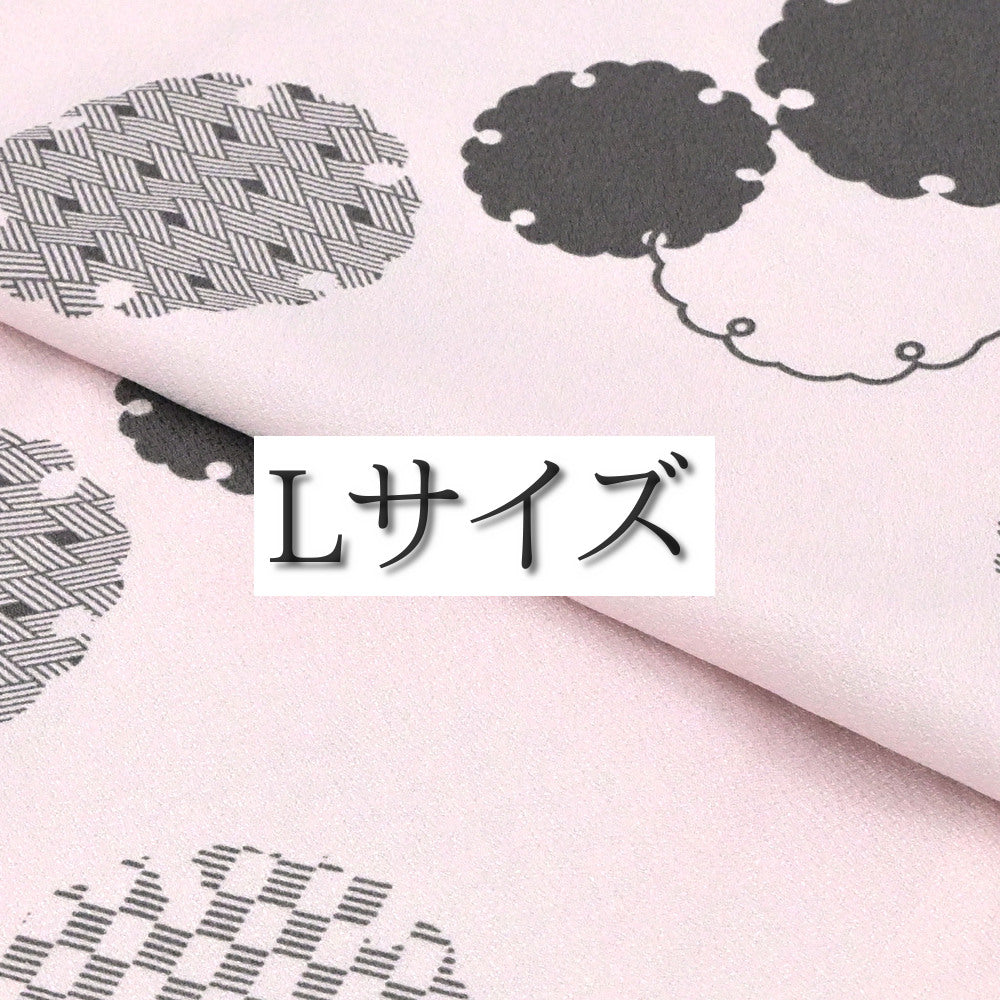 お仕立て上がりきもの 小紋 雪輪柄 桜色 #プレタ着物