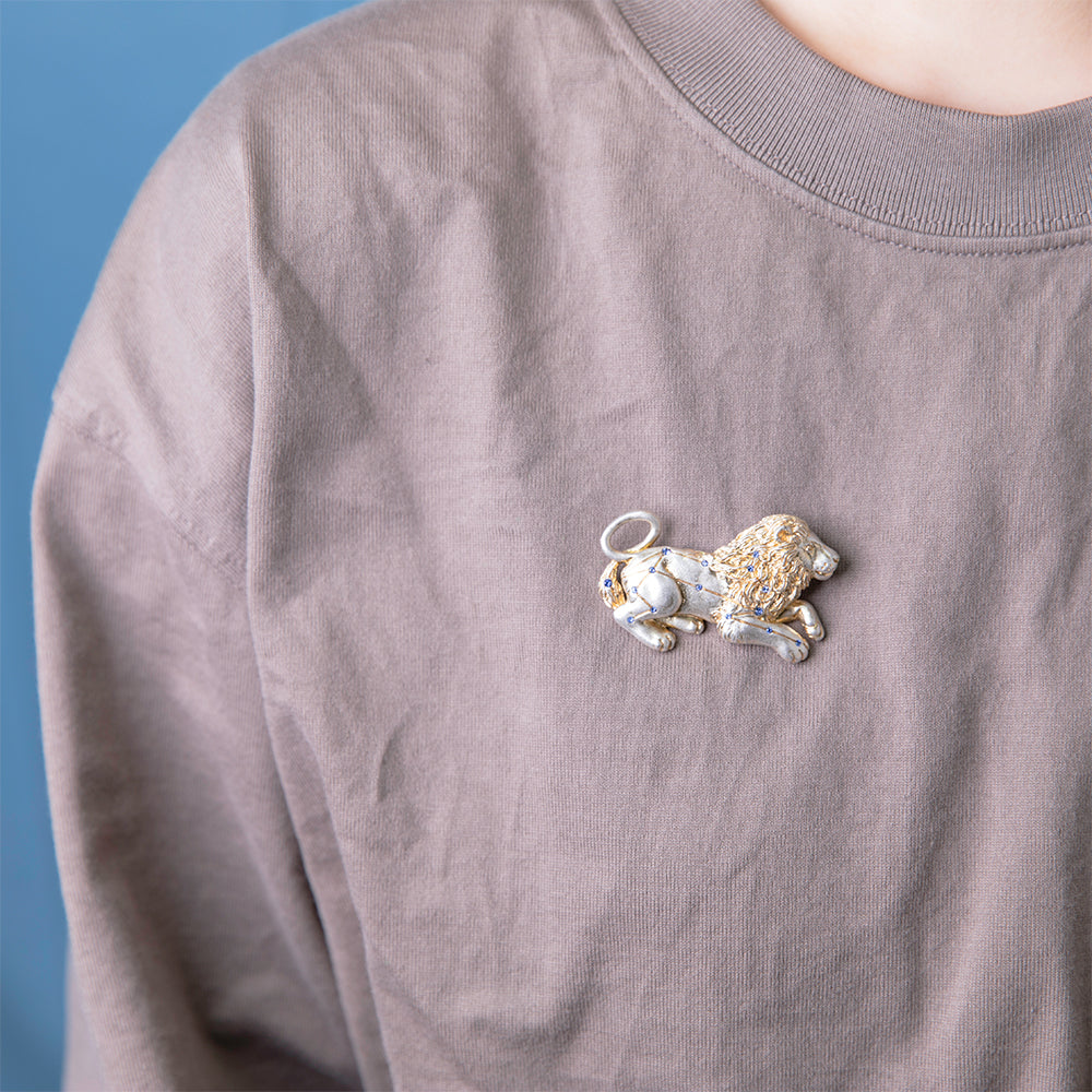 【Palnart Poc】ブローチ「しし座 / Leo」