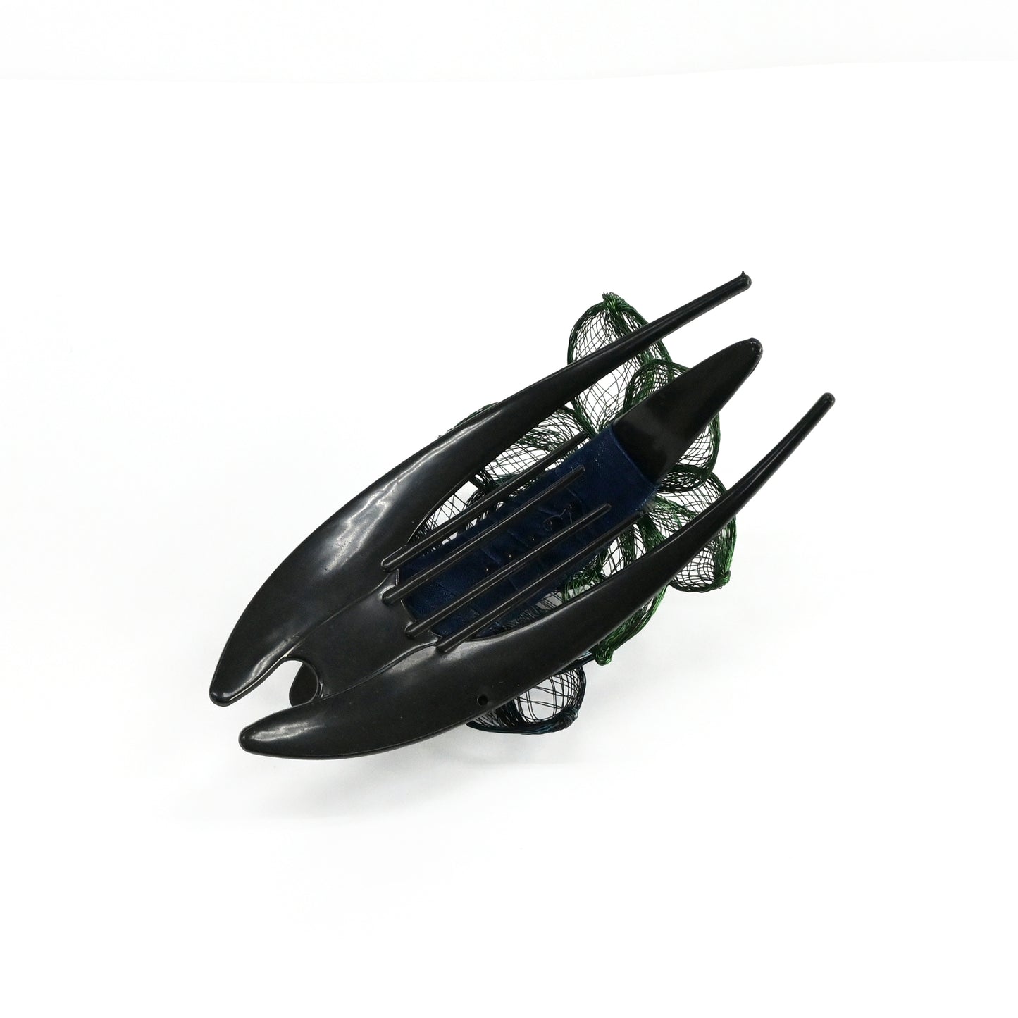 髪飾り ヘアクリップ ワイヤーメッシュ グリーン