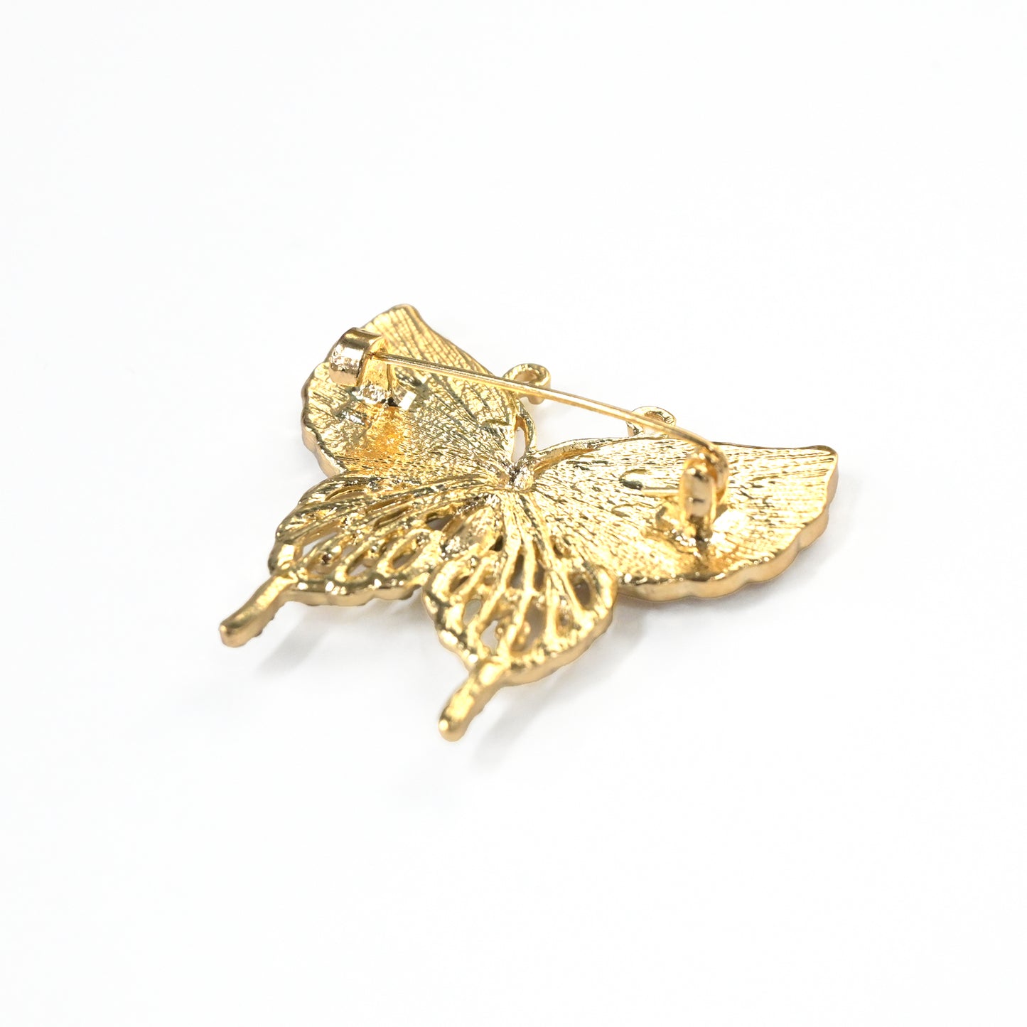 ブローチ 「蝶」 グリーンクリスタル