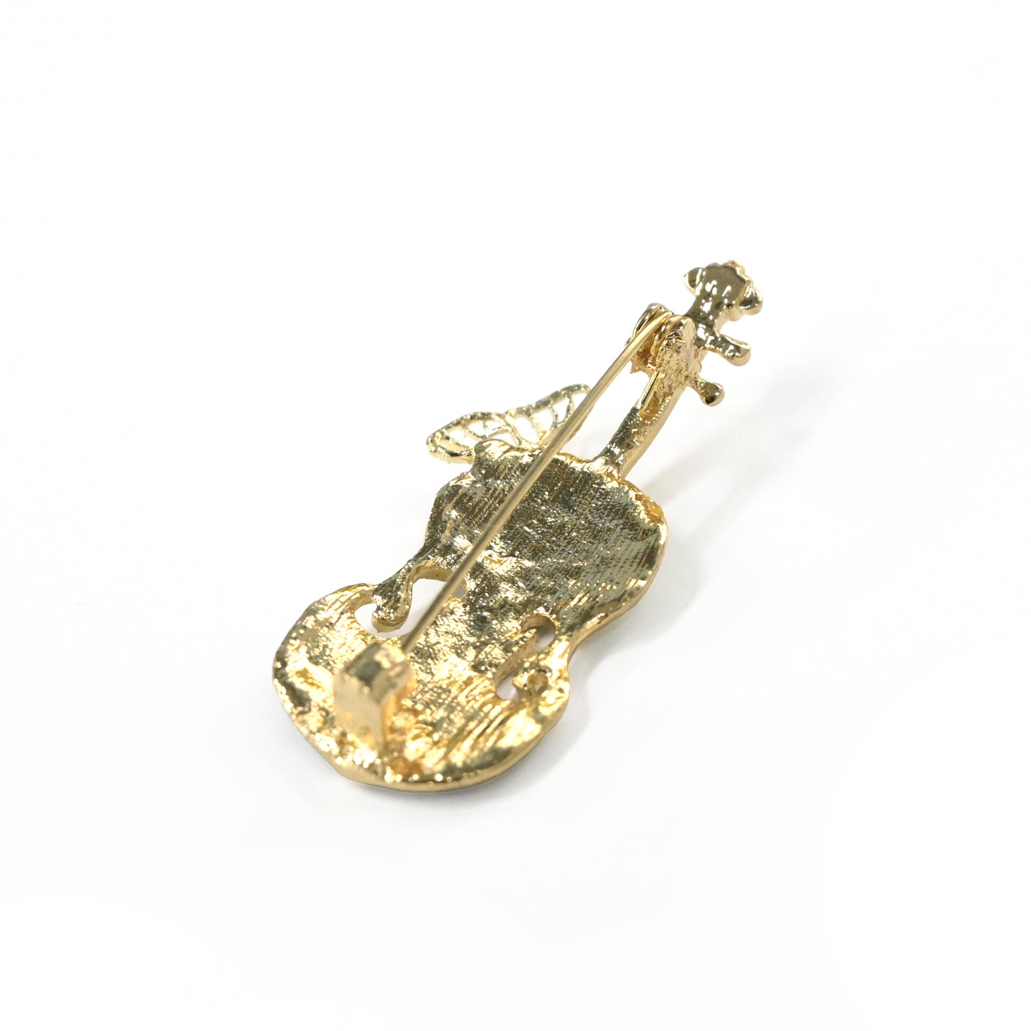 ブローチ 「バイオリンと蝶」