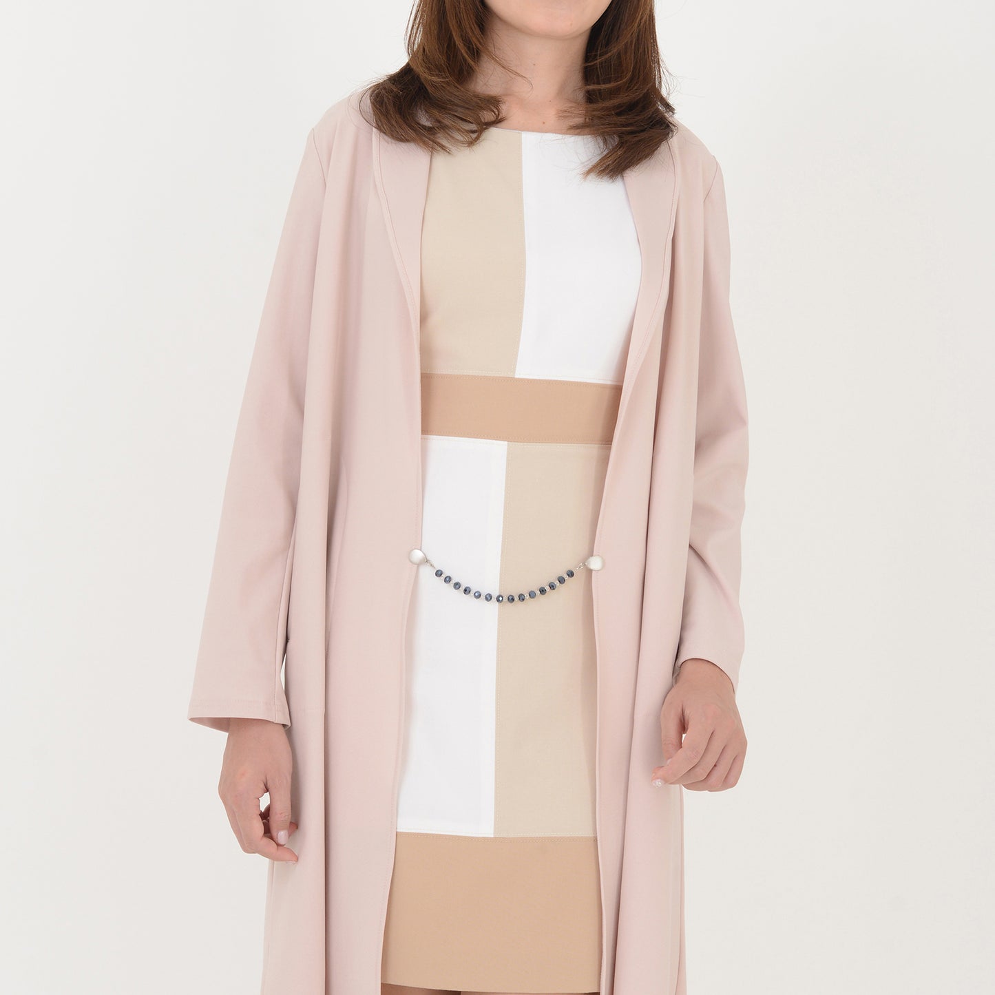 Amureine(アミュレーヌ)ストールクリップ・羽織紐「クリスタム」ネイビー #カーディガンクリップ #和洋兼用