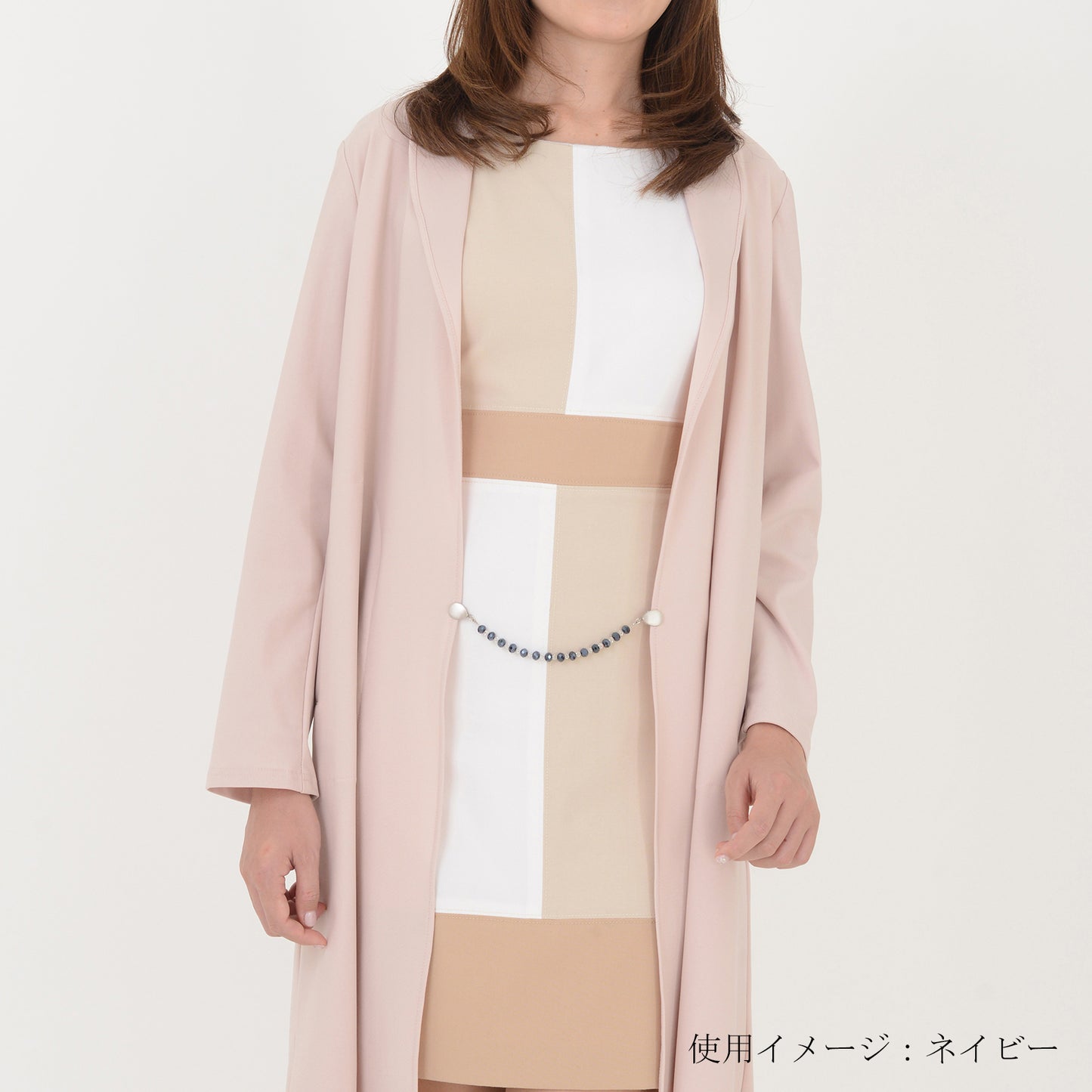 Amureine(アミュレーヌ)ストールクリップ・羽織紐「クリスタム」ピンク #カーディガンクリップ #和洋兼用