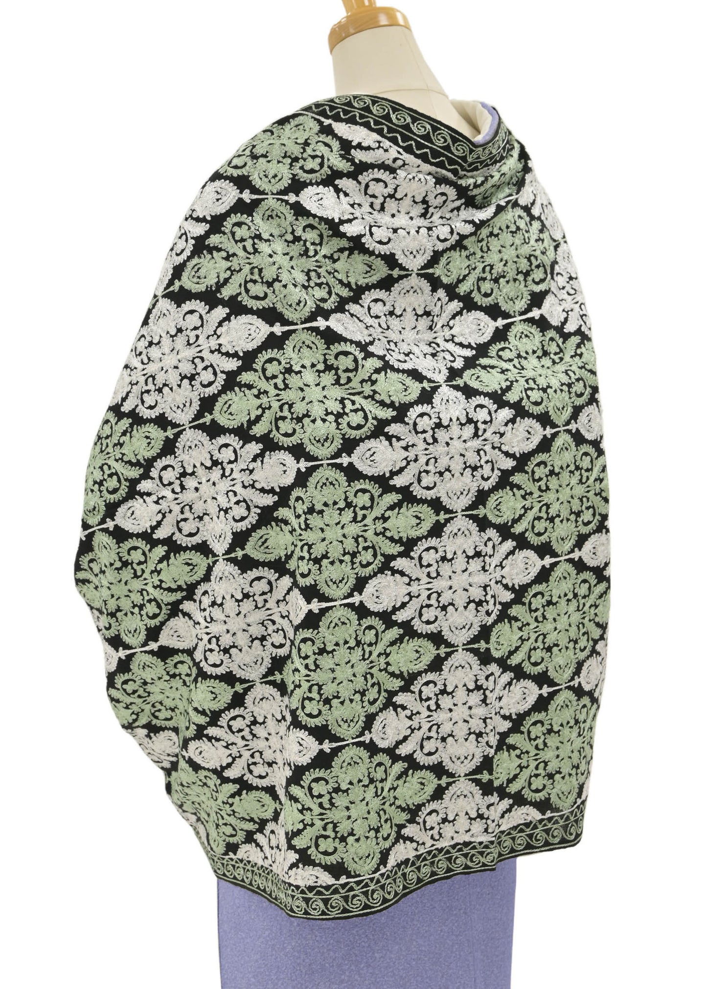 カシミール刺繍 大判ストール 4カラー 岡重製 #ショール