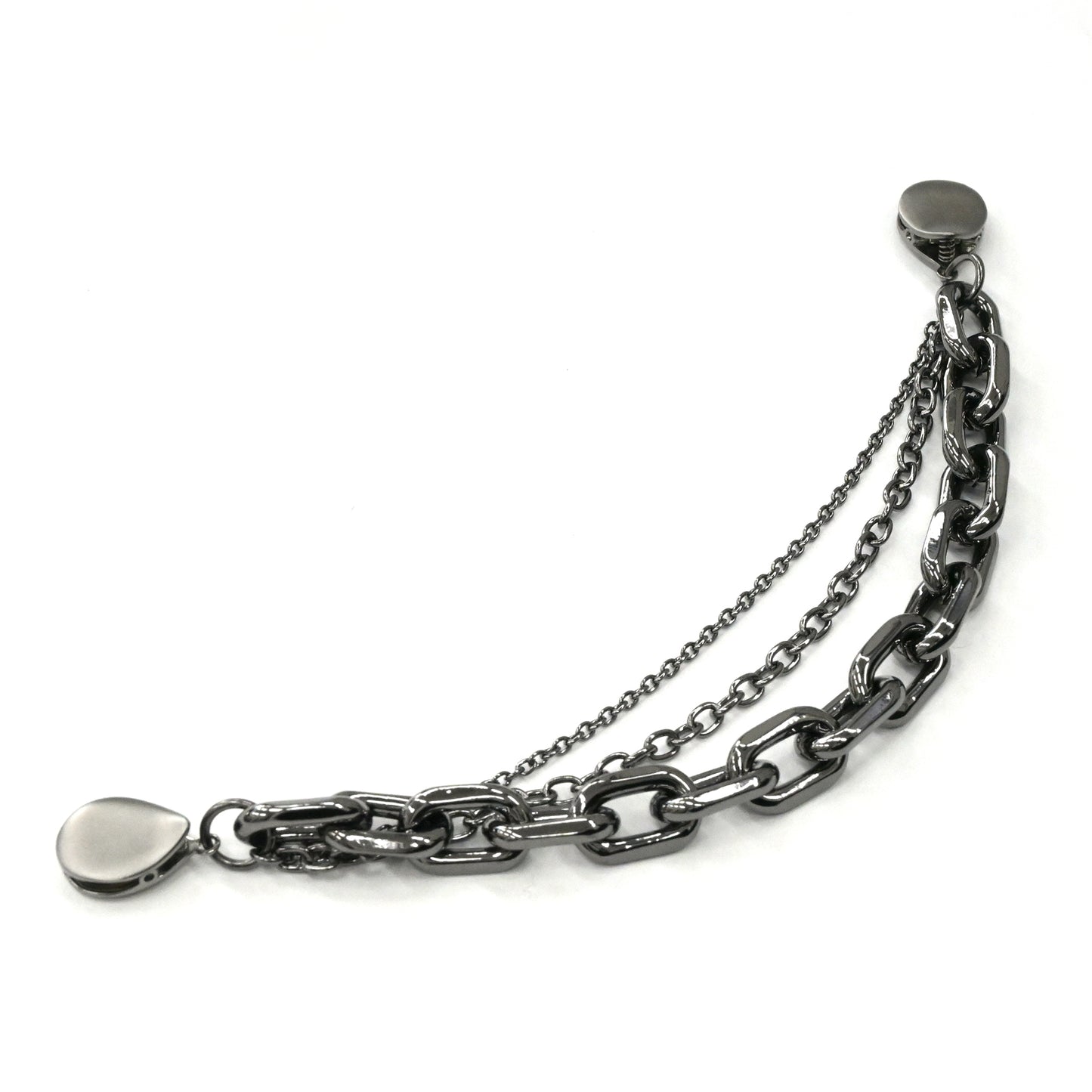 Amureine(アミュレーヌ)ストールクリップ・ロング羽織紐「チェーン/ブラック」 #男女兼用/ユニセックス #和洋兼用