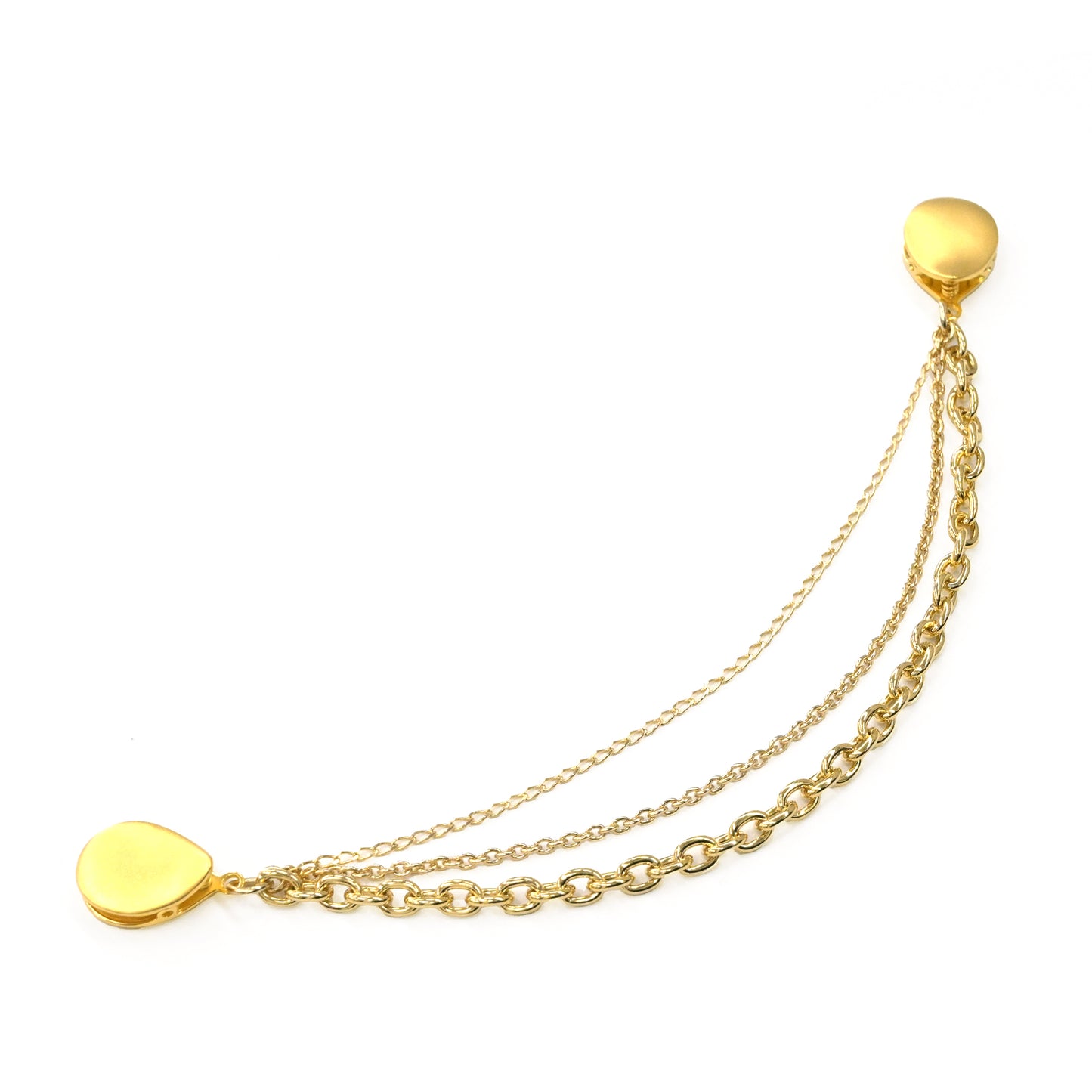 Amureine(アミュレーヌ)ストールクリップ・羽織紐「チェーン/ゴールド」 #カーディガンクリップ #和洋兼用