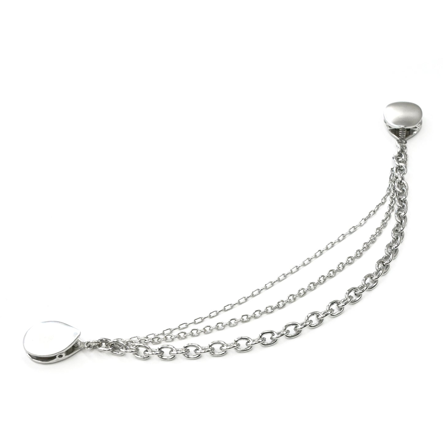 Amureine(アミュレーヌ)ストールクリップ・羽織紐「チェーン/シルバー」 #カーディガンクリップ #和洋兼用