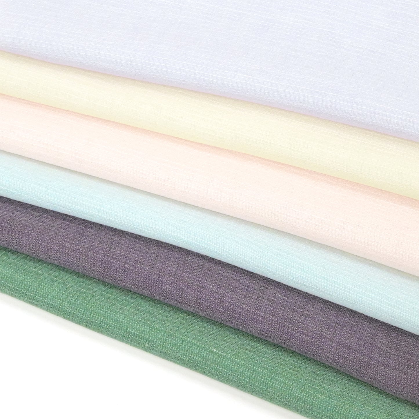 【東レ爽竹】スリーシーズン 長襦袢 紅梅(小格子) 無地 (D)霞色(ラベンダー)