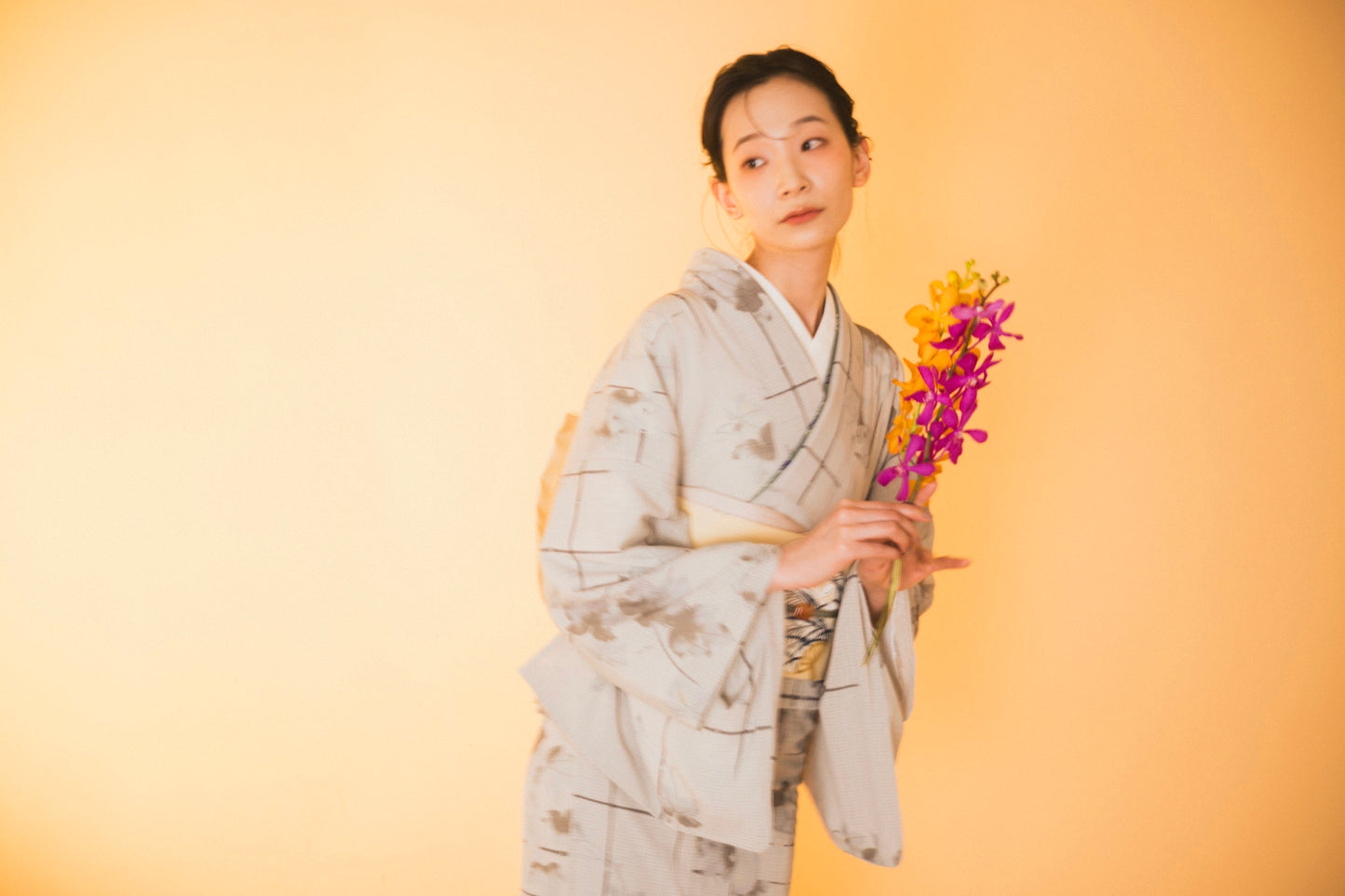 東レシルック 絽小紋 kifkif 「瓢」 夏虫色 【洗える夏きもの】