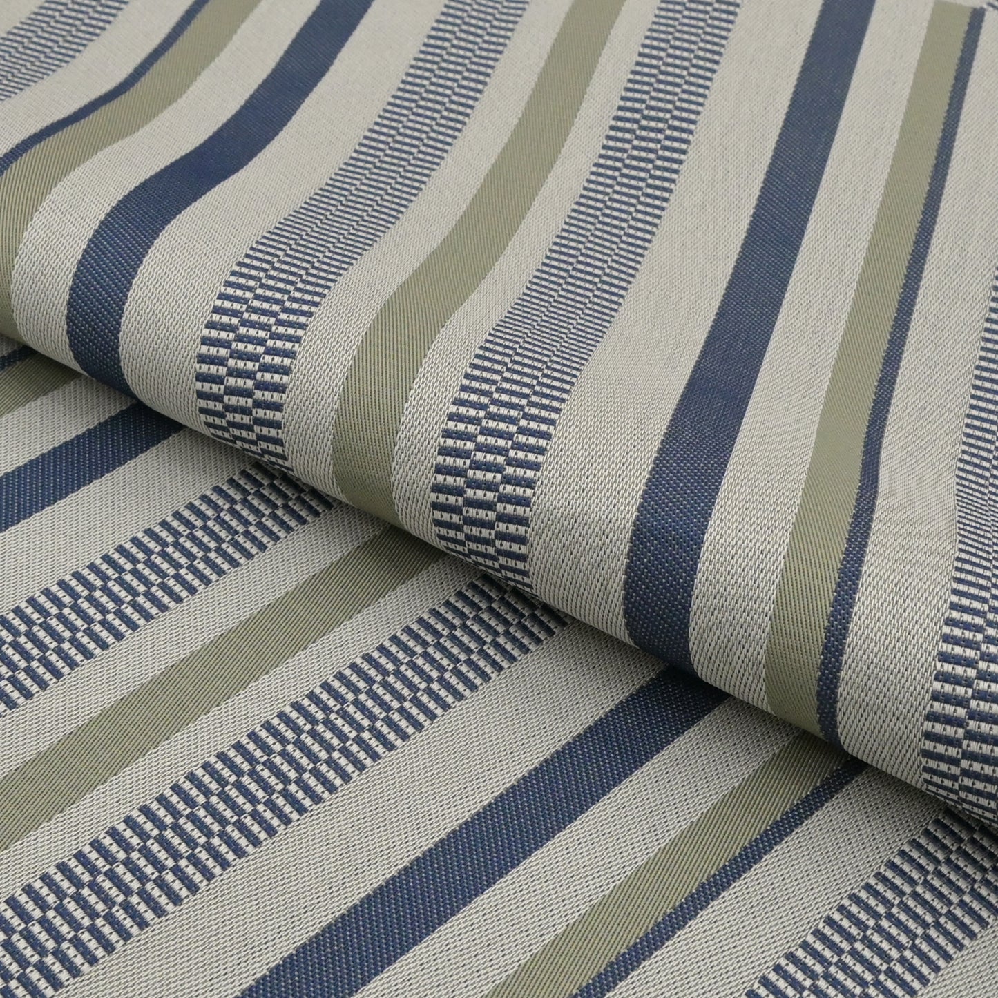 おしゃれ八寸なごや帯 仕立て上がり 縦縞 柳茶色