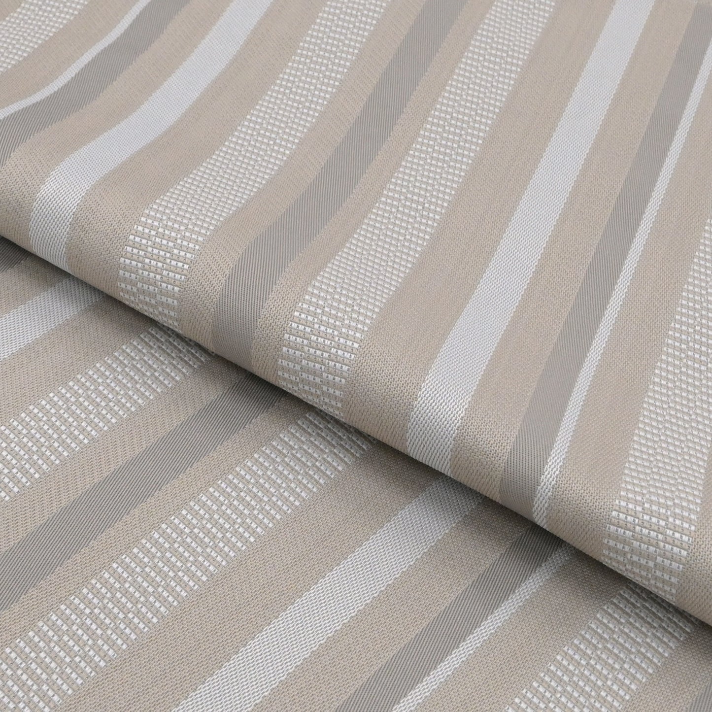 おしゃれ八寸なごや帯 仕立て上がり 縦縞 絹鼠色