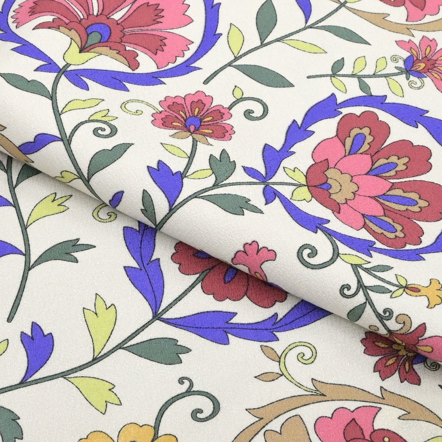 お仕立て上がりきもの 小紋 「唐花モダン」 Mサイズ #プレタ着物