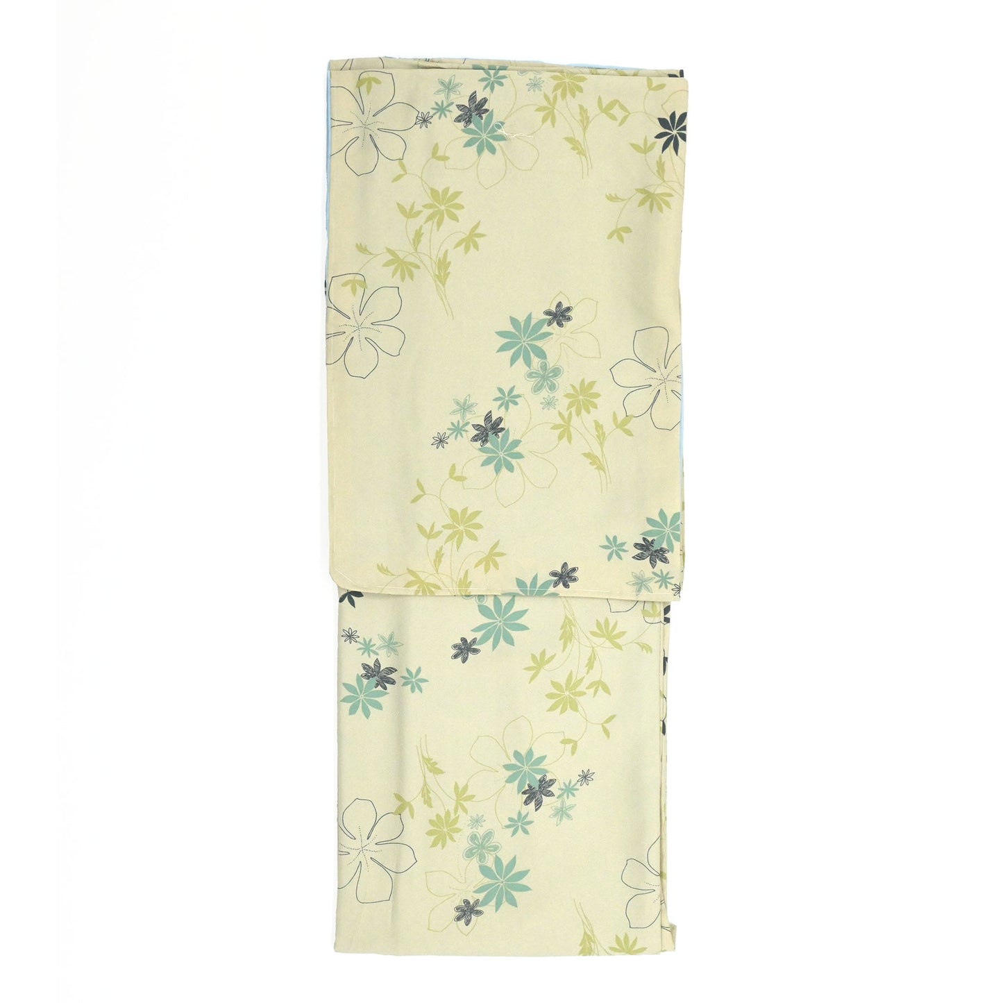 お仕立て上がりきもの 小紋 花散らし 利休白茶色 Lサイズ #プレタ着物