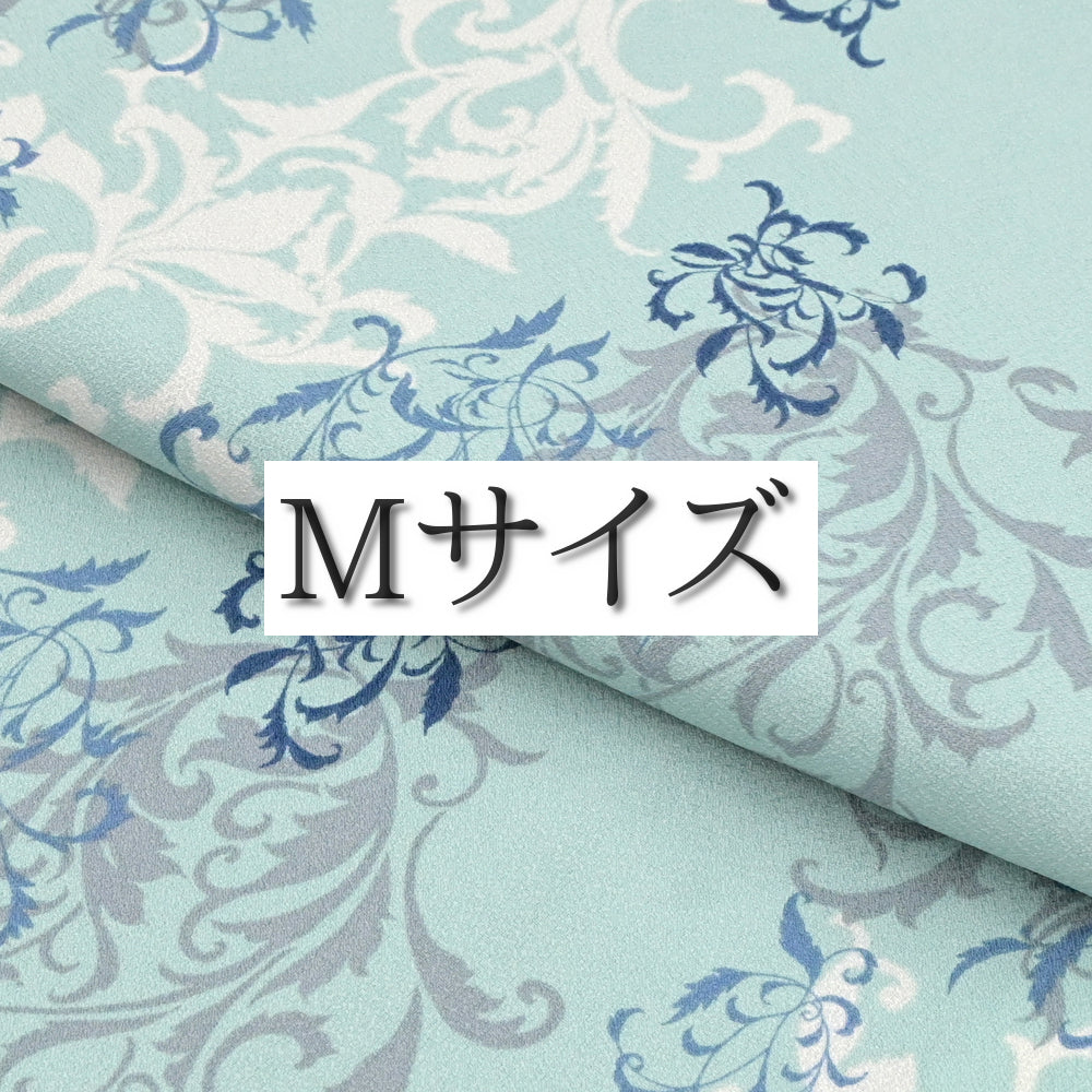 お仕立て上がりきもの 小紋 「アカンサス唐草」白緑 #プレタ着物