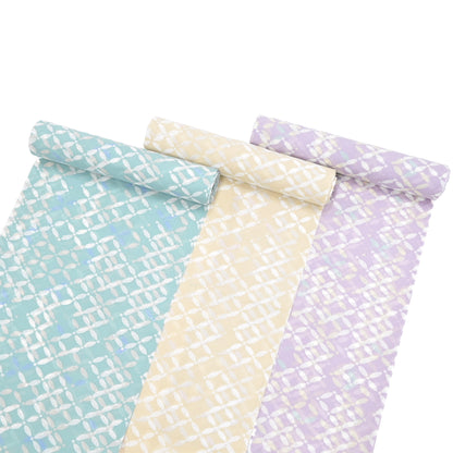 【東レ爽竹】新開発ストレッチ長襦袢 「七宝」クリーム　#スリーシーズン