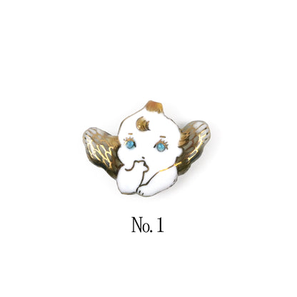 【七宝焼】帯留め -天使シリーズ-