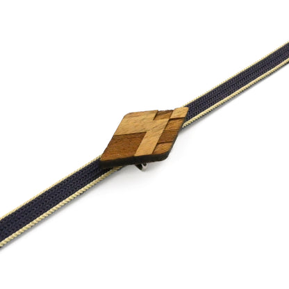 【くるみ細工】木製帯留め