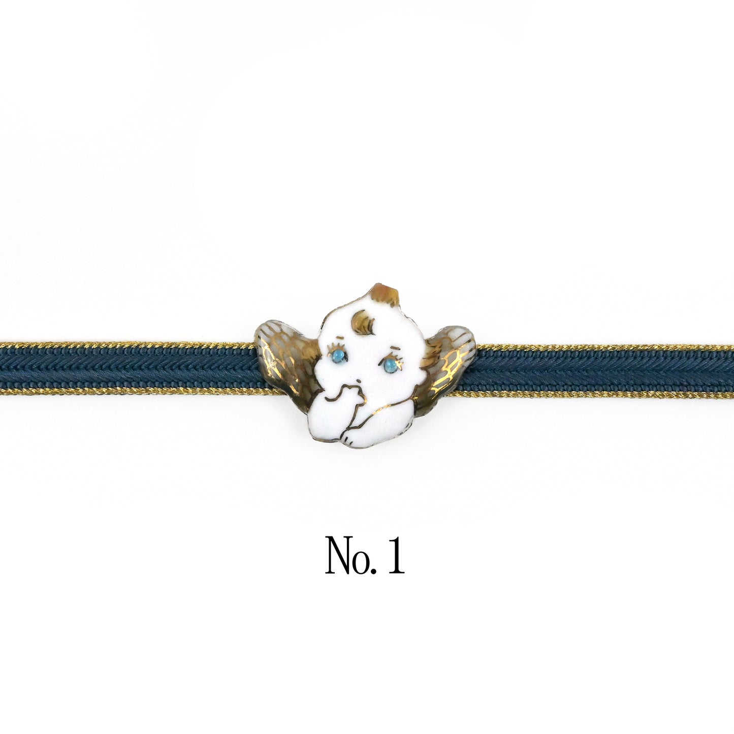 【七宝焼】帯留め -天使シリーズ-