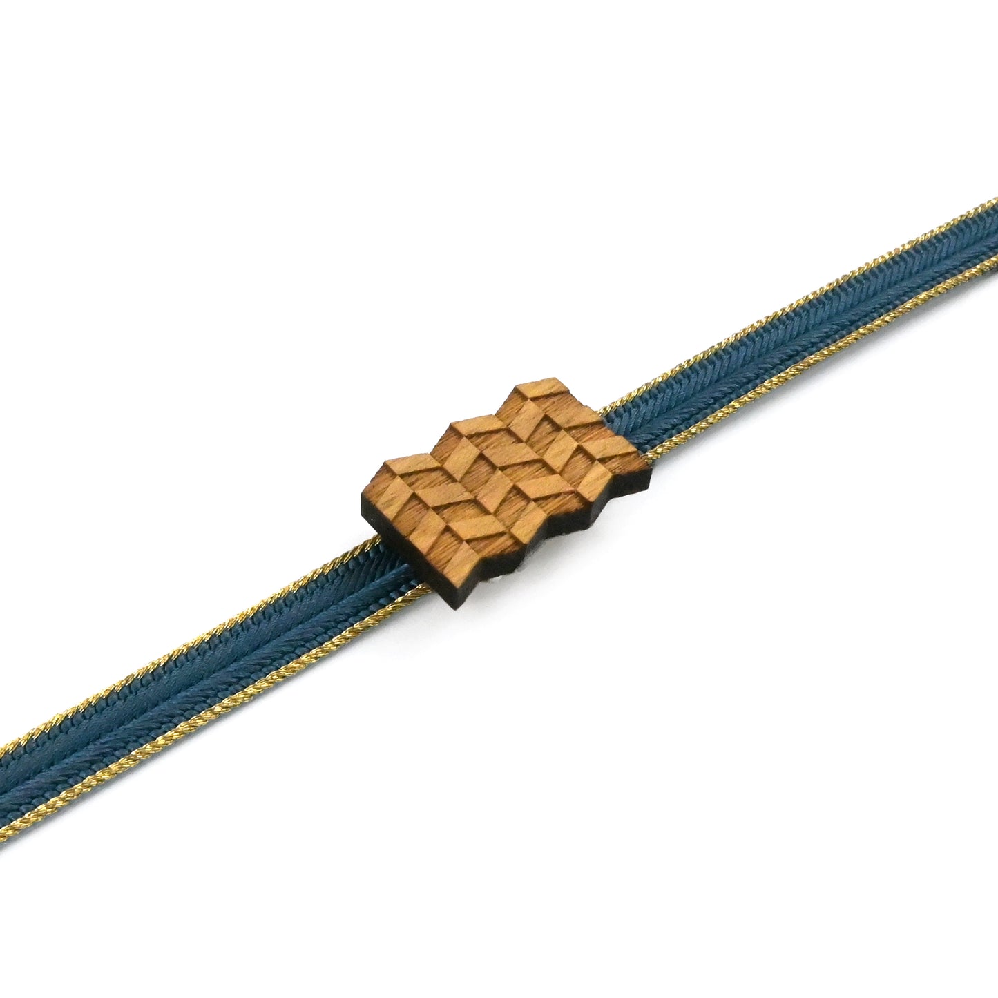 【くるみ細工】木製帯留め