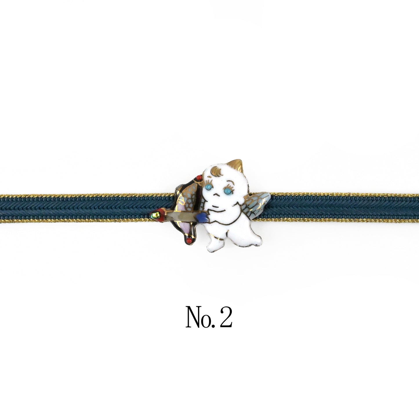 【七宝焼】帯留め -天使シリーズ-