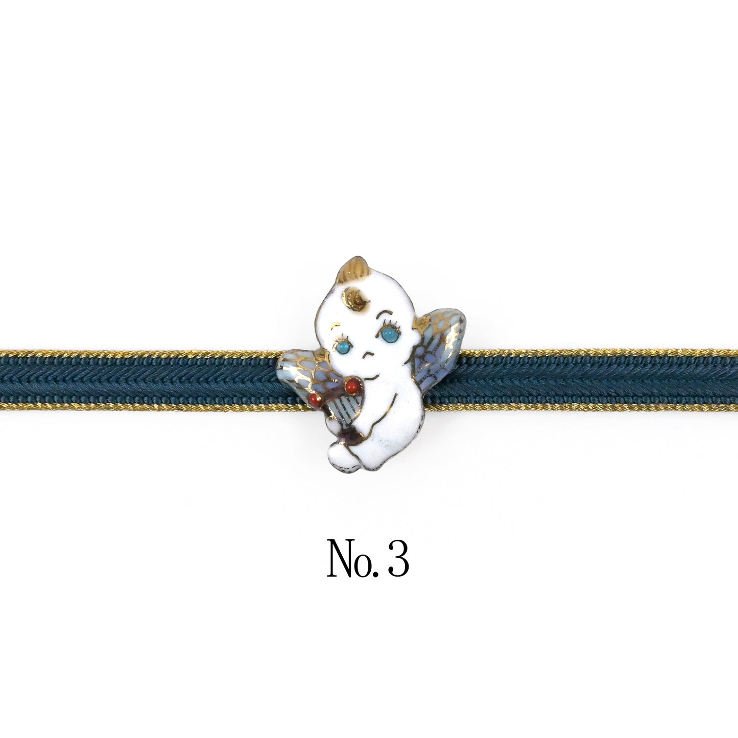 【七宝焼】帯留め -天使シリーズ-