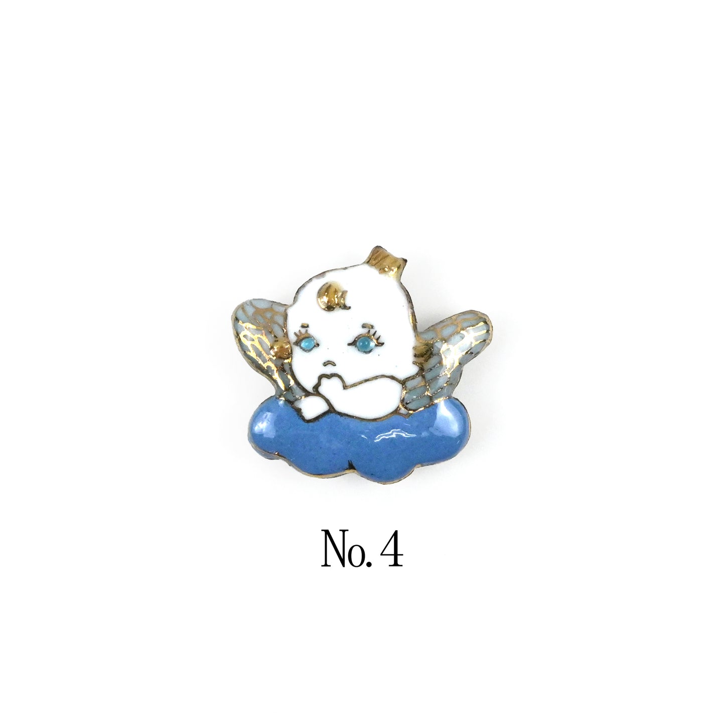 【七宝焼】帯留め -天使シリーズ-