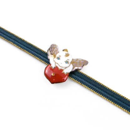 【七宝焼】帯留め -天使シリーズ-