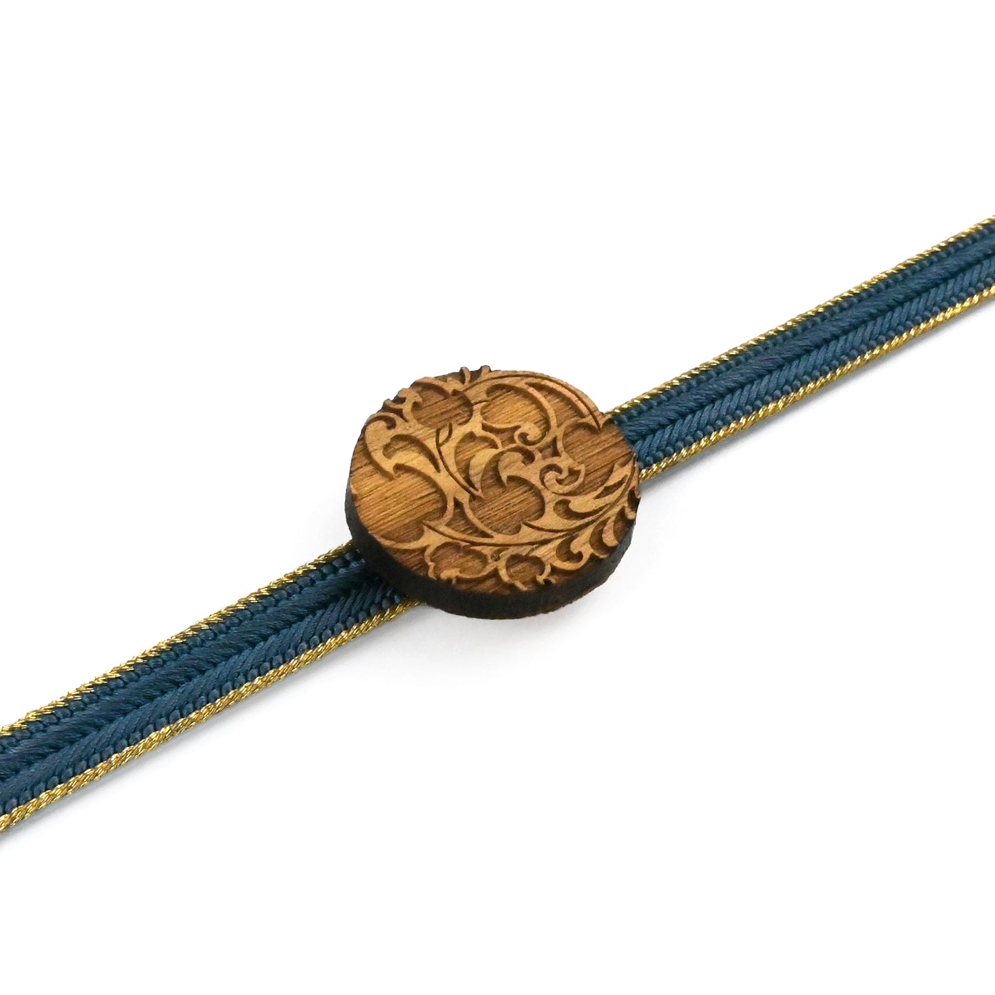 【くるみ細工】木製帯留め