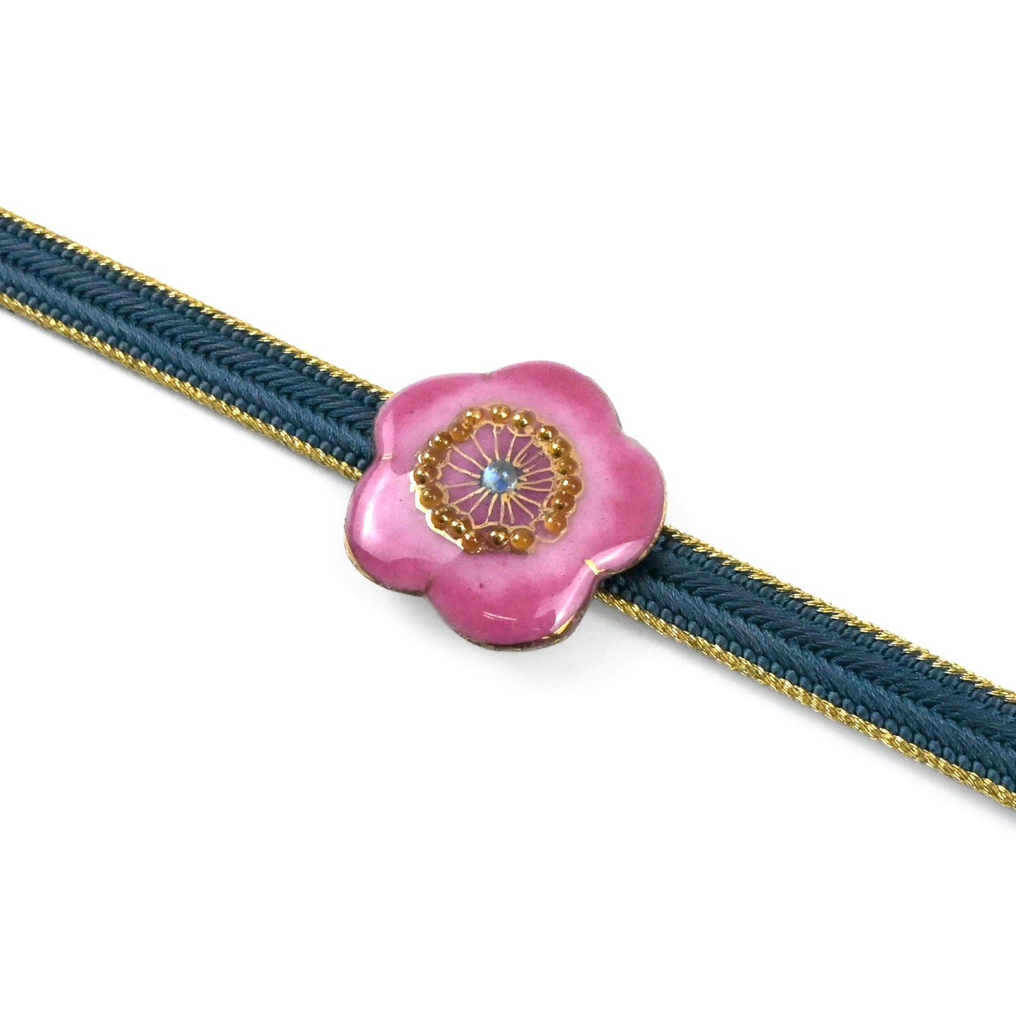 【七宝焼】帯留め　四季暦　春・夏