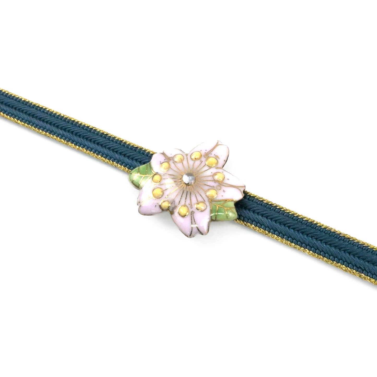 【七宝焼】帯留め　四季暦　春・夏