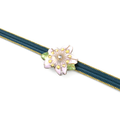 【七宝焼】帯留め　四季暦　春・夏