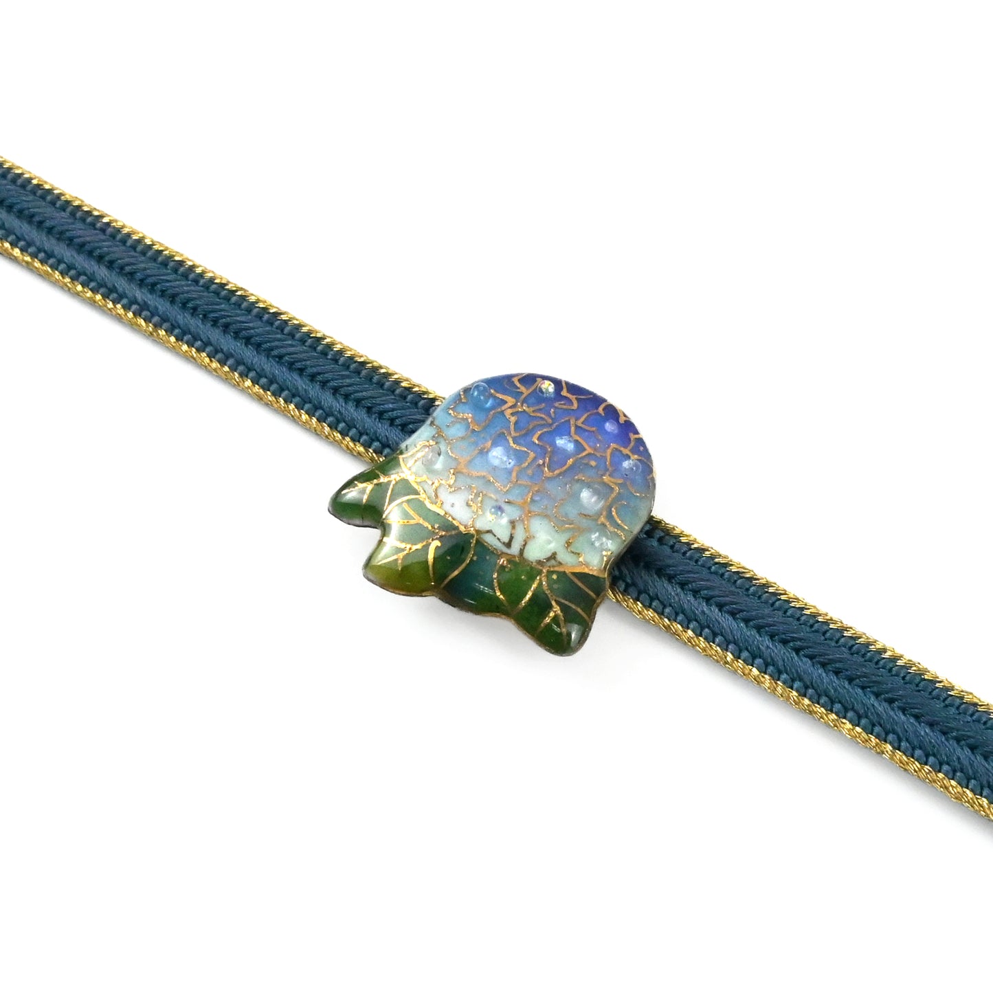 【七宝焼】帯留め　四季暦　春・夏