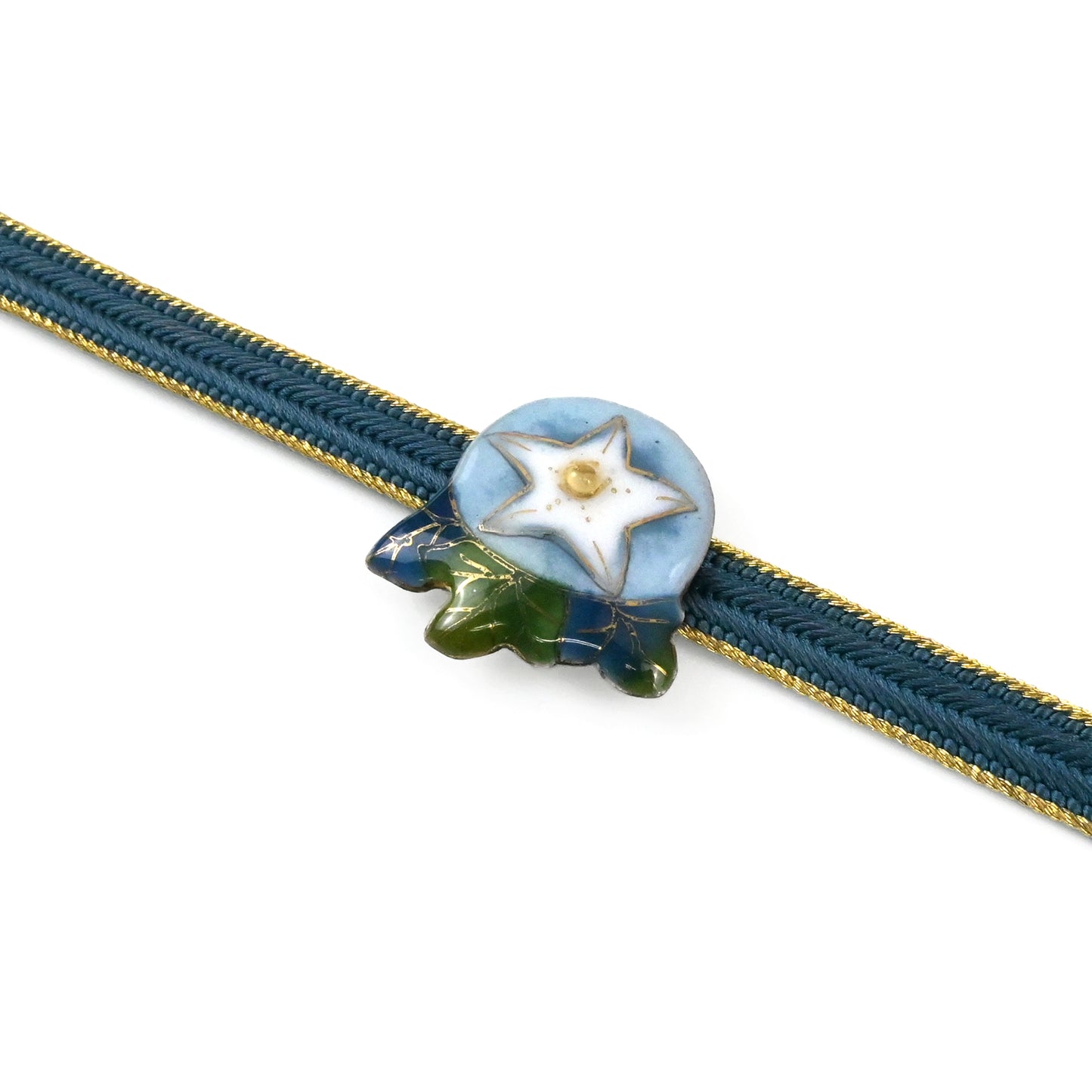 【七宝焼】帯留め　四季暦　春・夏