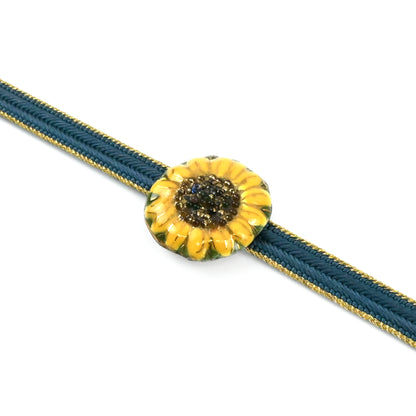 【七宝焼】帯留め　四季暦　春・夏