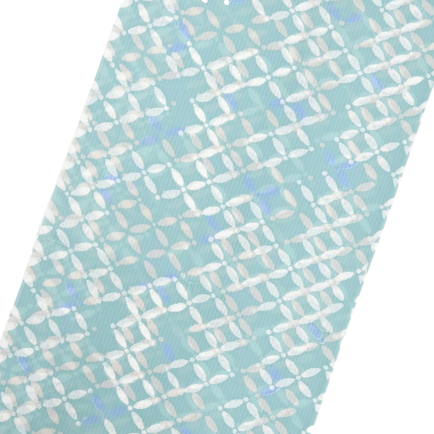 【東レ爽竹】新開発ストレッチ長襦袢 「七宝」グリーン　#スリーシーズン