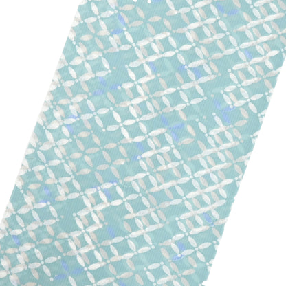 【東レ爽竹】新開発ストレッチ長襦袢 「七宝」グリーン　#スリーシーズン