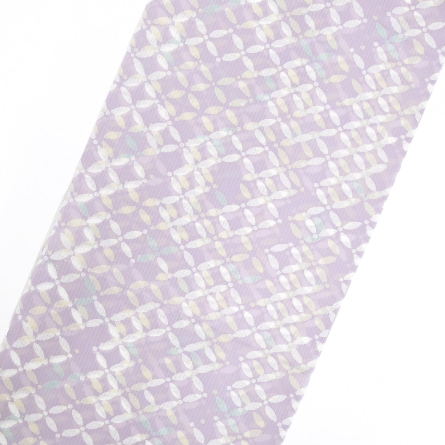 【東レ爽竹】新開発ストレッチ長襦袢 「七宝」ラベンダー　#スリーシーズン