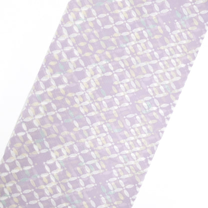 【東レ爽竹】新開発ストレッチ長襦袢 「七宝」ラベンダー　#スリーシーズン