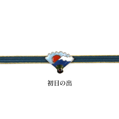 【七宝焼】帯留め　お正月シリーズ