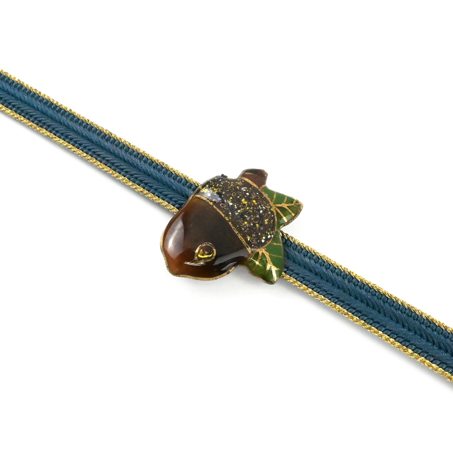 【七宝焼】帯留め　四季暦　秋・冬