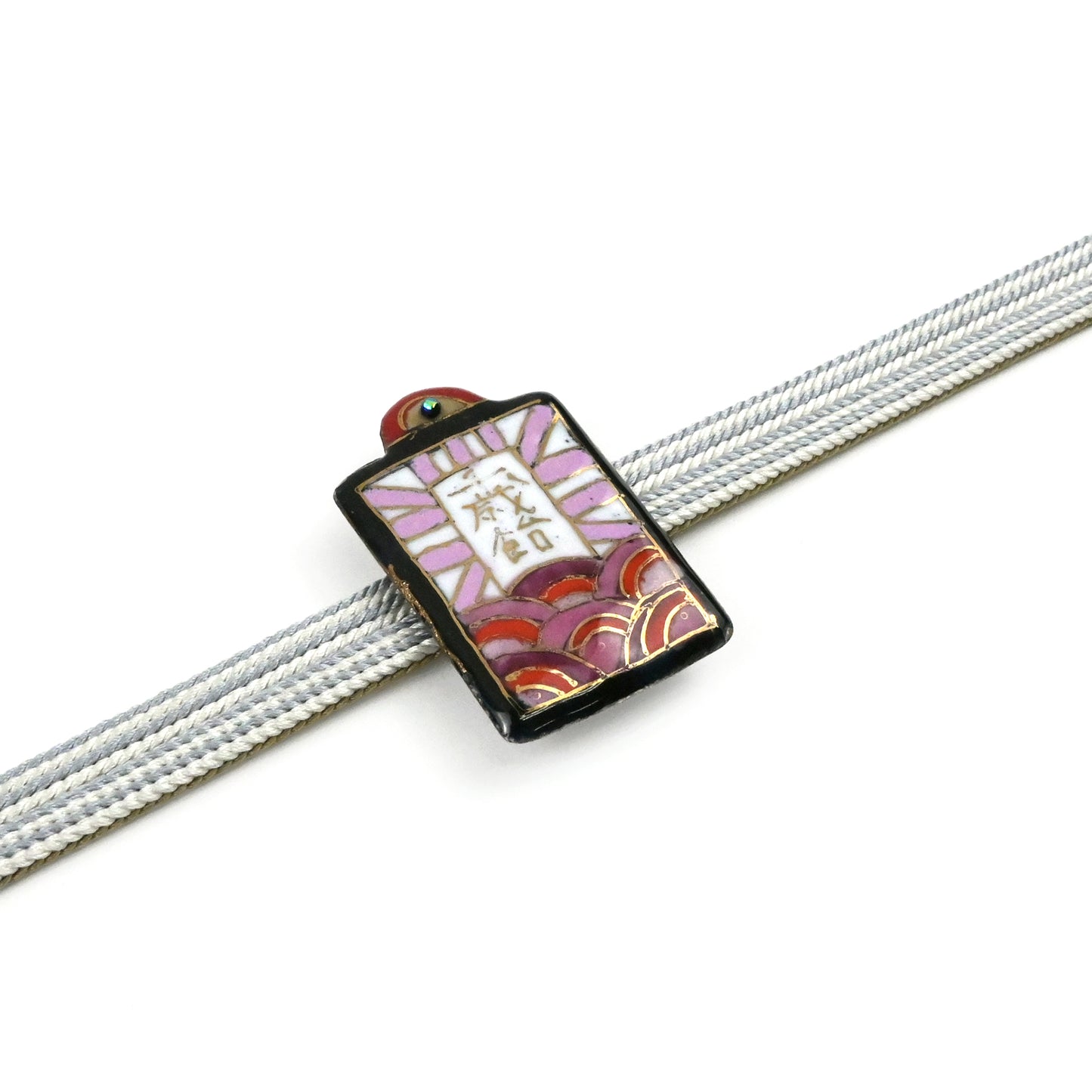 【七宝焼】帯留め　四季暦　シリーズ4