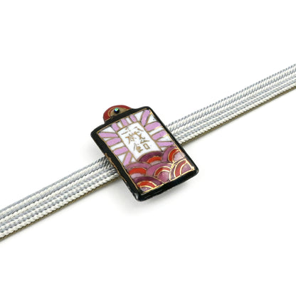 【七宝焼】帯留め　四季暦　シリーズ4