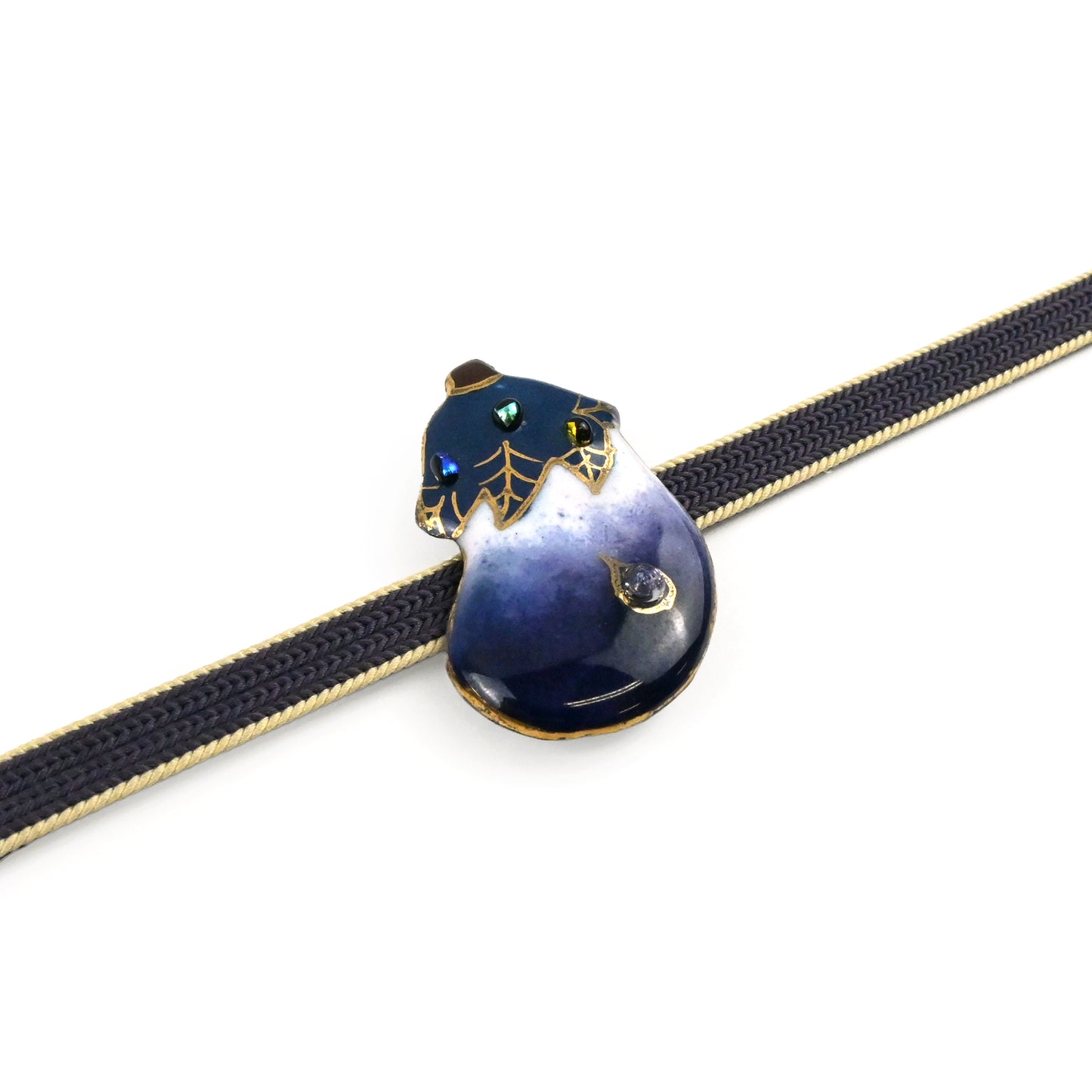 【七宝焼】帯留め　四季暦　シリーズ3