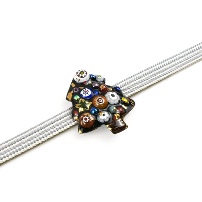 【七宝焼】帯留め　四季暦　シリーズ4