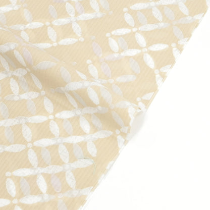 【東レ爽竹】新開発ストレッチ長襦袢 「七宝」クリーム　#スリーシーズン