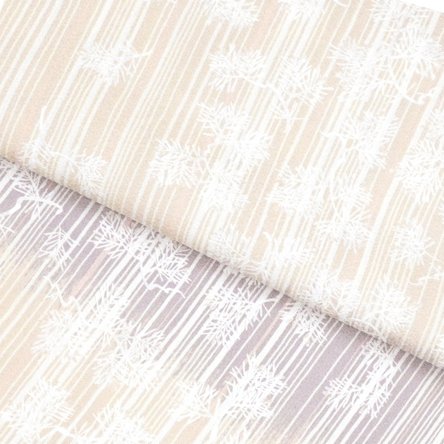 東レシルック 小紋 ～kifkif～「根引松」 白茶 【袷・単衣用】