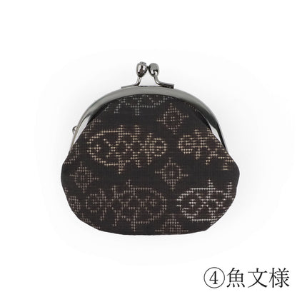 【Kimono-Factory-nono】大島紬の小さながま口財布