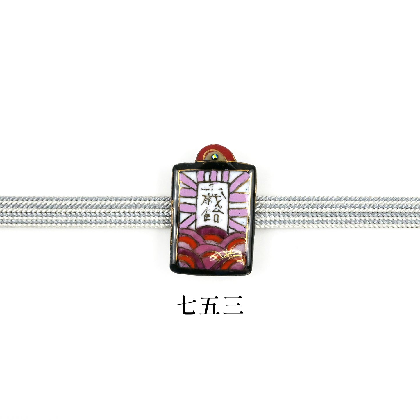 【七宝焼】帯留め　四季暦　シリーズ4